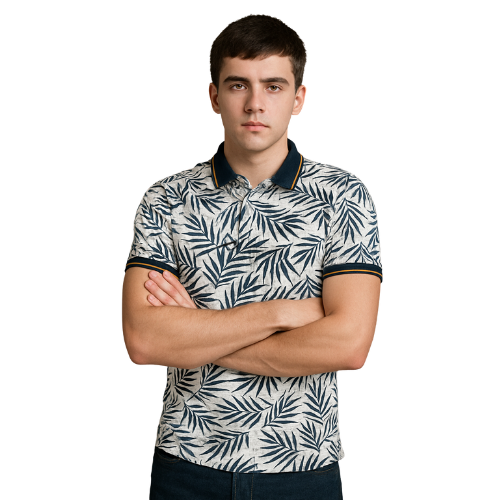 Midnight Palm™ Signature Polo – Where Urban Cool Meets Island Calm