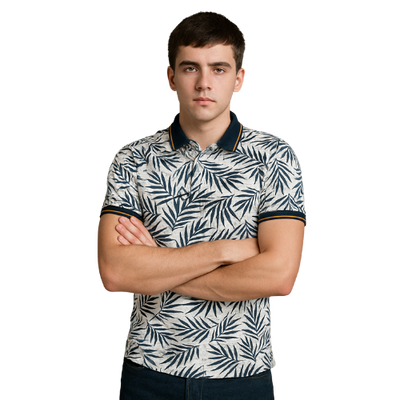Midnight Palm™ Signature Polo – Where Urban Cool Meets Island Calm